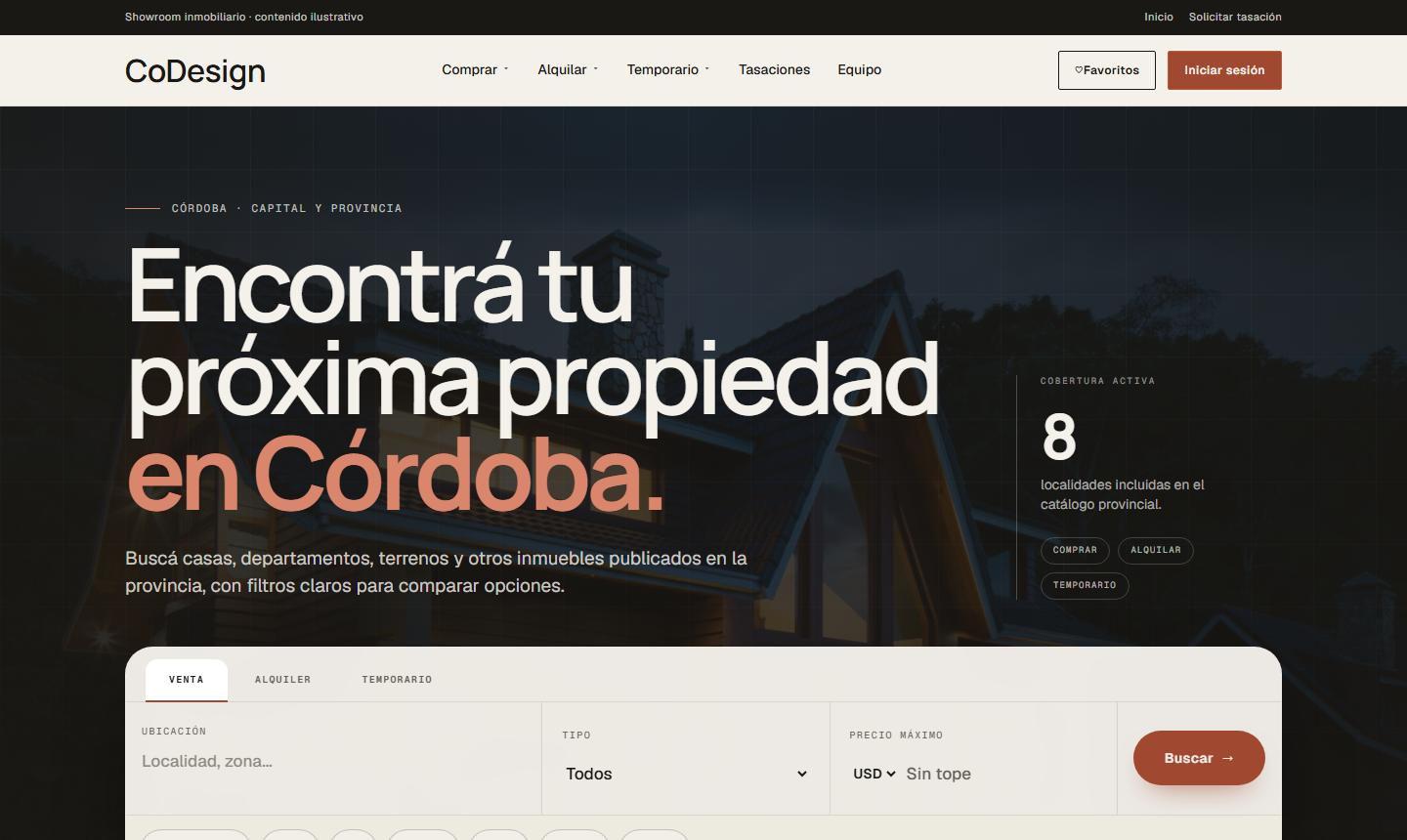 Captura del inicio de CodeSign Córdoba